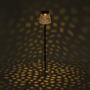 Solárna lampa hrot do zeme 36562S, IP44 strieborná