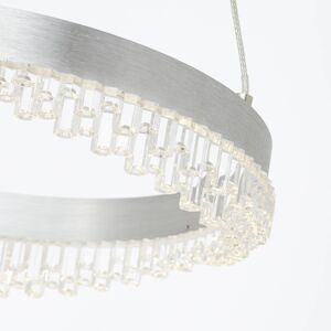 Aurora LED závesné svetlo, hliník, Ø 30 cm, hliník, CCT