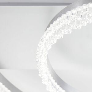Aurora LED stropné svietidlo, hliník, Ø 61 cm, hliník, CCT