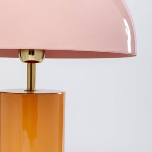 Stolná lampa KARE Josy, ružová/oranžová, oceľ, výška 51 cm