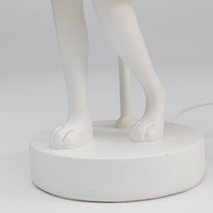 KARE Stolná lampa Animal Rabbit, biela/ružová, výška 50 cm