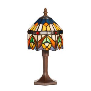 Dekoratívna stolná lampa Jamilia v štýle Tiffany