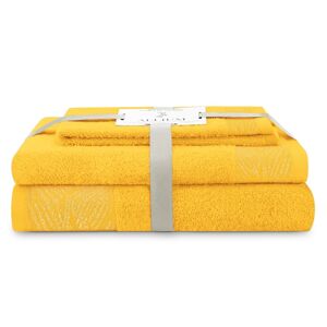 Sada 3 ks ručníků ALLIUM klasický styl žlutá