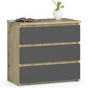 Komoda CL3 60 cm dub artisan/grafitově šedá