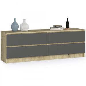 Komoda Rollo A 160,4 cm dub artisan/grafitový