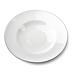 Porcelánový talíř SIMPLE hluboký bílý