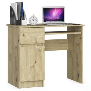 Písací stôl PIKSEL 90 cm dub artisan ľavý