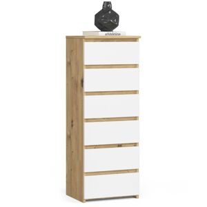 Komoda CL6 40 cm dub artisan/bílá
