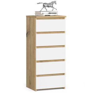 Komoda CL5 40 cm dub artisan/bílá