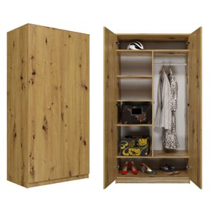 Šatníková skriňa Malva 90 cm dub artisan