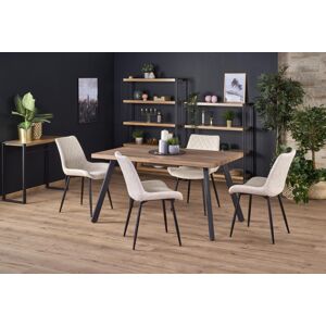 Rozkládací jídelní stůl Berlin 140/180 cm ořech/černý