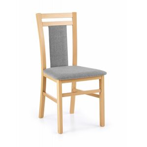 Jedálenská stolička Norbert dub medový/sivá