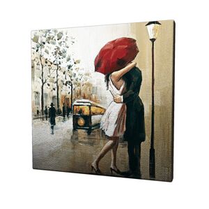 Obraz na plátně Red umbrella kiss KC042 45x45 cm