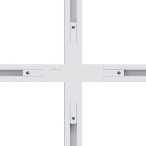 ERCO krížový konektor pre Minirail koľajnice biela