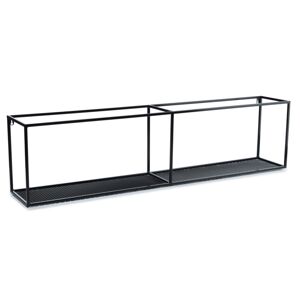 Závesná polica LOFT 120 cm čierna