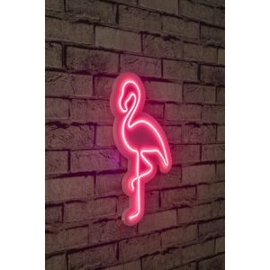 Nástenná neónová dekorácia Flamingo ružová