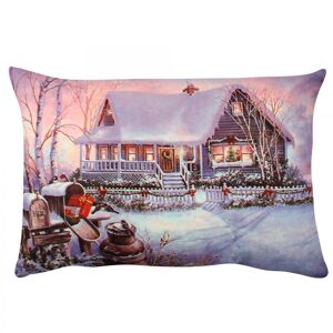 Vánoční dekorační polštář STARLIT 33x48 cm vícebarevný