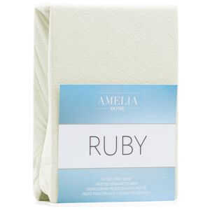 Froté plachta s gumou Amelia Home Ruby ecru