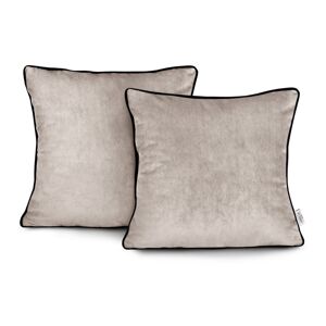 Obliečky na vankúše AmeliaHome Velvet Piping béžové