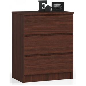 Komoda Kuba 60 cm - 3 zásuvky wenge