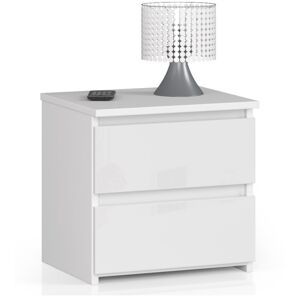 Nočný stolík CL2 40 cm biely lesk