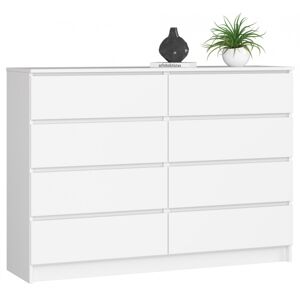 Komoda Rollo X 138,4 cm biela matná