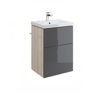 Komoda Kuba 60 cm - 5 zásuviek dub sonoma/biela