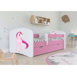 Dětská postel Babydreams jednorožec růžová