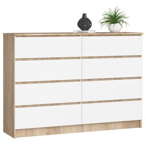 Komoda Rollo X 138,4 cm dub sonoma/biela