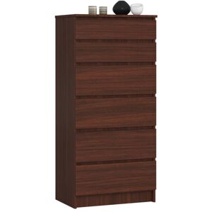 Komoda Kuba 60 cm - 6 zásuviek wenge
