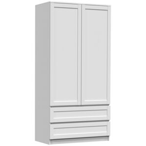 Šatníková skriňa PAFOS SS 90 cm biela