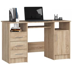 Volně stojící psací stůl Ana 124 cm dub sonoma