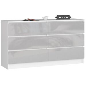 Komoda Rollo K 138,4 cm bílá/šedá