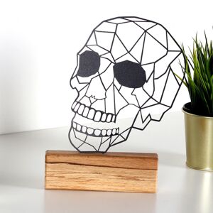 Kovová dekorace Skull 29 cm černá