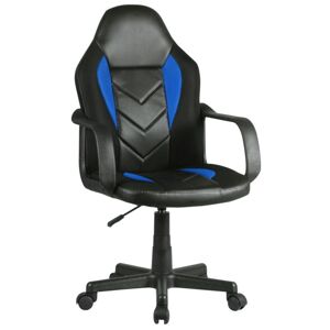 Detská herná stolička GAME čierno-modré