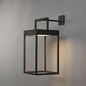 Solárna LED lucerna Portofino, stena/stôl, čierna