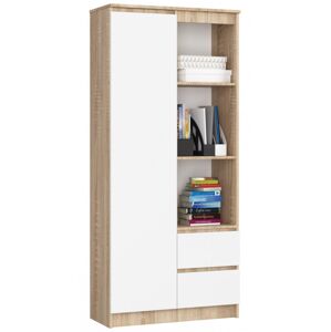 Skriňa Rexa 80 cm dub sonoma/biela