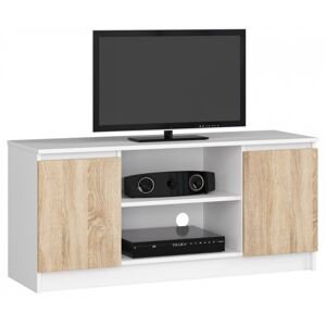 TV stolík Tonon 120 cm biely/sonoma