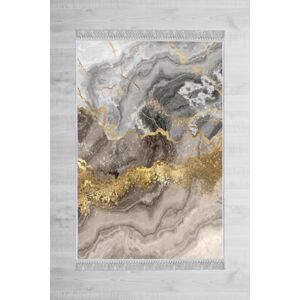 Koberec Marble II 160x230 cm šedý/zlatý