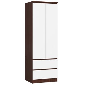 Šatníková skriňa Star 60 cm wenge/biela
