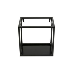 Závesná polica KVADRO 24 cm čierna