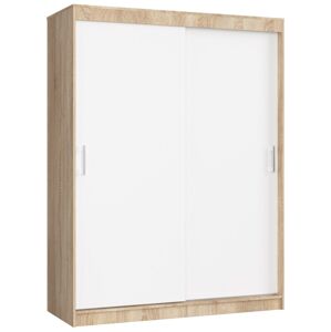 Šatní skříň CLP Mono 150 cm dub sonoma/bílá