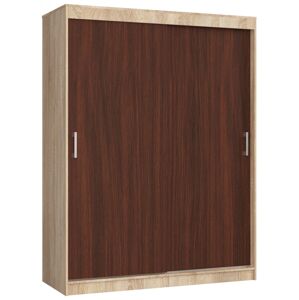 Šatní skříň CLP Mono 150 cm dub sonoma/wenge