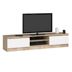 TV stolík Ronon 160 cm sonoma/biely