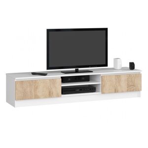 TV stolík Ronon 160 cm biely/sonoma