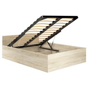 Posteľ CLP 100x200 cm s roštom dub sonoma