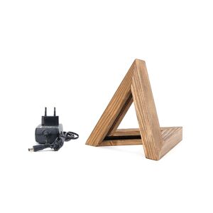 Stolná LED lampa Triangel hnedá