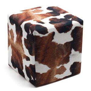 Taburet Milky hnedý/biely