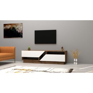 TV stolík Koza 160 cm orech/biela
