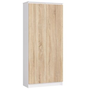 Skriňa Rexa III 80 cm biela/dub sonoma
